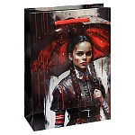 Пакет бумажный " Миленд " 26,4*32,7*13,6см Девушка из фильма, ламинированный