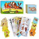 Игра настольная " Задира " Лото Живая география, состав: 6 карточек, 48 фишек, 16,4*8,4*1,5см, материал картон