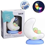 Ночник с датчиком освещенности " Kaichi " 11*15,5*3см, голубой, таймер работы, подключение к телефону через bluetooth, батарейки в комплект не входят, картонная коробка 19,5*24*6,5см