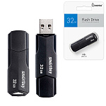 Флеш-диск " SmartBuy " 32GB Clue черный USB 2.0, пластик