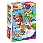 Пазлы " Hatber "  30элементов Maxi Каникулы в Африке 21*29см, картонная упаковка