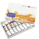 Краски масляные художественные " Мастер-Класс "  8цв по 18мл, в тубах, картонная упаковка