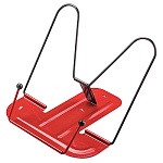 Подставка для книг " Глобус " металлическая, красная