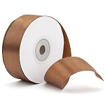 Лента атласная " Bravo " 25мм*22,85м шоколадная