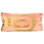 Салфетки влажные 120шт " Well&Wet " Face&Body, клапан, пластиковая крышка