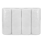 Бумага туалетная 2-слойная " Plushe " Horeca 12 рулонов со втулкой, 15м, белая, целлюлоза, 115*95мм, с перфорацией