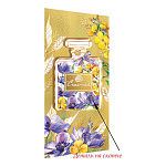 Конверт для денег " Мир открыток " 4-17 Счастья! Флакон духов, цветы, 165*85мм, золотая фольга, деталь на скотче