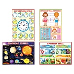 Набор плакатов " Мир открыток " 8-21 А3 Для самых маленьких. 4шт, ламинация