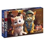 Пазлы " Hatber "  24элемента Premium Мяу-стори 48*33см, картонная упаковка