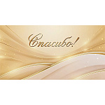 Конверт для денег " Миленд " Dream Cards Soft Touch Спасибо! Золотистый минимализм, 164*84мм