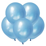 Шар латексный " Браво " металлик 12"/30см небесно-голубой