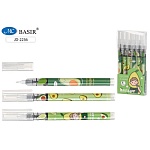 Роллер " Basir " Авокадо 0,5мм черный, цветной корпус с рисунком