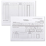 Бланк " Карточка складского учета материалов " А4 белый картон