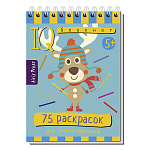 Головоломки IQ " Айрис-пресс " 105*150мм 80стр Умный блокнот. 75 раскрасок