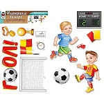 Набор оформительский " Империя поздравлений " 860 Футболисты, на скотче, без отделки