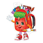 Плакат фигурный " Мир открыток " 0-35 А3 Портфель с карандашом, 378*443мм