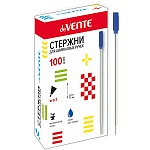Стержень шариковый " deVente " 115мм синий 0,7мм, металлический, с поворотным механизмом, для автоматических шариковых ручек