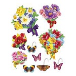 Набор оформительский " Мир поздравлений " 950 Цветочное настроение- воблеры, скотч, декоративные европодвес