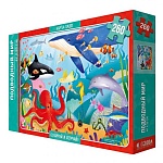 Пазл-карта " ГеоДом " Подводный мир 33*47см 260 деталей