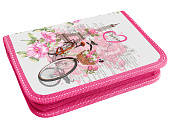 Пенал с двумя вклад. ткань140*205*38 мм, "Париж" Увеличенный размер 140*205*38 мм