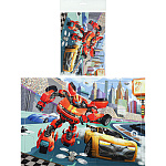 Пазл-рамка " Рыжий кот " 15элементов Гонки трансформеров, 18*25,5см, картонная упаковка