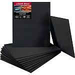 Холст " deVente " Art 25*30см черный, на картоне, хлопок, мелкое зерно, грунтованный, термоусадочная пленка