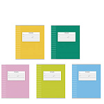 Тетрадь А5 24л линия " Проф-Пресс " Школьная классика-2, офсет, на скобе, обложка - мелованная бумага, 1 дизайн в спайке, 5 дизайнов в коробке