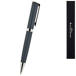 Ручка подарочная шариковая автоматическая " Bruno Visconti " Milano синяя 1,0мм, толщина письма 0,7мм, поворотный механизм, металлический корпус, покрытие soft touch, цвет корпуса синий, металлический наконечник, металлический клип, картонная упаковка