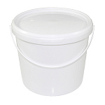 Ведро " Милих " 2л, пластмассовое, с герметичной крышкой, контрольным замком, пластиковой ручкой, h=130мм; d=170мм