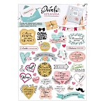 Набор наклеек " Мир поздравлений " 778 Добавь креатива - Наша свадьба, 330*233мм, глянцевый уф-лак, пвх