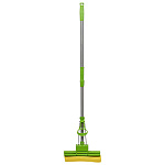 Швабра губчатая с отжимом Master Fresh 27х6см, длинна ручки -127см, МОП, с цангой