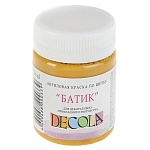 Акрил шелк/батик " Decola " 50мл охра светлая