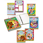 Папка-портфолио " Мир поздравлений " 997 на кольцах Винни Пух и все-все-все-, комплект разделителей 5шт