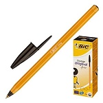 Ручка шариковая " BiC " Orange Original Fine черная 0,8мм, толщина письма 0,3мм, колпачок с клипом, цвет корпуса- оранжевый, картонная упаковка