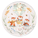 Набор тарелок " Миленд " d=18см, флоупак, Лисички, в наборе 6шт