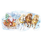 Плакат фигурный " Мир поздравлений " 936 А3 Тройка, без отделки