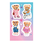 Наклейки " Мир открыток " 0-11 А6 Мишки, без отделки