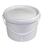 Ведро " Милих " 3л, пластмассовое, с герметичной крышкой, контрольным замком, пластиковой ручкой, h=140мм; d=215мм