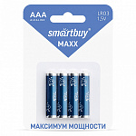 Батарейка " Smartbuy " Maxx LR03/4B алкалиновая, блистер