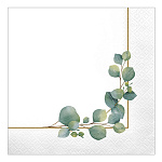 Салфетки бумажные 3-слойные " Pero " Prestige Свежесть 20шт, 100% целлюлоза, 33*33см