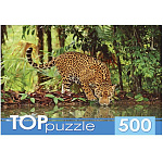 Пазлы " TOPpuzzle " 500элементов Ягуар на водопое 48,5*34,5см, картонная упаковка 19*15,1*6,5см