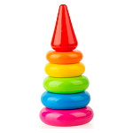 Пирамида " Совтехстром " Классика, пластиковая 19,5см, 7 деталей, в сетке 8,7*19,5см