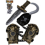 Игровой набор " Рыжий кот " Пиратский остров-10, 4 предмета, пластик, пакет, европодвес