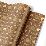 Упаковочная бумага крафт " Интерпак " 70см*10м в рулоне, Сказочная ночь, 60г/м2