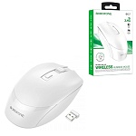 Мышь " Borofone " BG7 беспроводная оптическая, 4 кнопки, белая, 1600 DPI, USB (батарейки в комплект не входят)