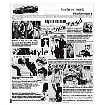 Пакет ПЭ " Миленд " с вырубной ручкой ПВД, 50*60см 100мкм Газета без лиц