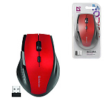 Мышь " Defender " MM-365 Accura беспроводная оптическая, 5 кнопки, красная, 1600 DPI, USB