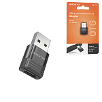 Переходник OTG " Borofone " BV18, USB - Type-C, 3.0А, плоский, черный, алюминий