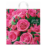 Пакет ПЭ " Интерпак " с петлевой ручкой ПВД, 40*42см 45мкм Розита