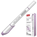 Артмаркер " Hatber " Mildtone Pastel Сиреневый, двухсторонний, 1,0-4,0мм, пулевидный/скошенный, круглый корпус, картоннная упаковка